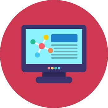 computadora artístico cuadrícula modelo vector