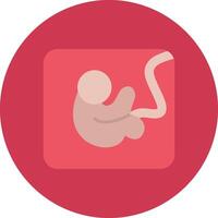 Fetus Gradient Grid Emblem vector