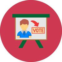 Voting Booth Gradient UX Element vector