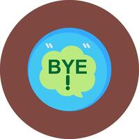 Bye Isometric Icon Unit vector