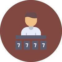 Croupier Digital UX Symbol vector