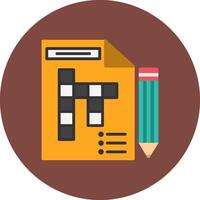 Crossword Future Grid Block vector