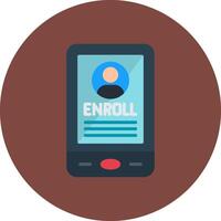 Enroll Compact UI Stamp vector