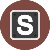 Letter S Digital Visual Form vector