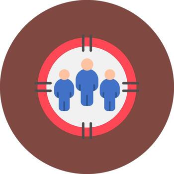 objetivo audiencia negrita marco objeto vector