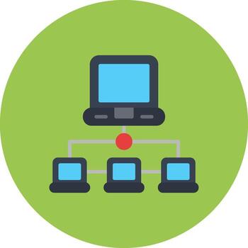 computadora redes elegante cuadrícula objeto vector