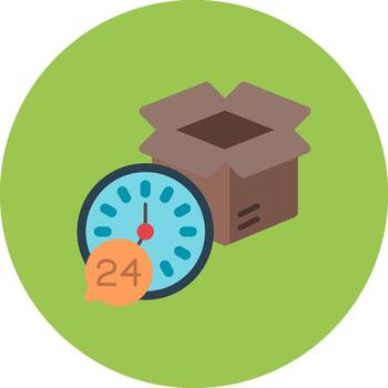 Delivery Time Artistic Frame Object vector