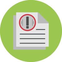 Document Vivid Icon Element vector