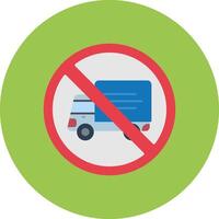 No Trucks Geometric Badge Mark vector