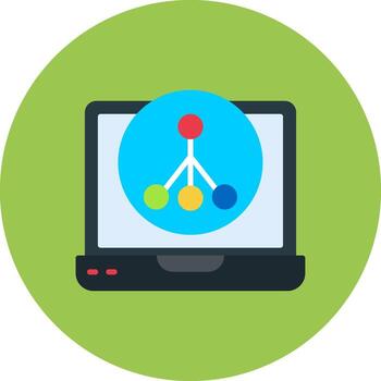 Structure Gradient Grid Emblem vector