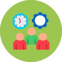 Work Time Intuitive Sketch Piece vector