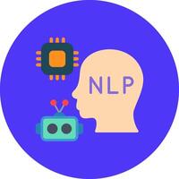 Nlp Monotone Shape Symbol vector