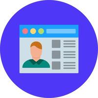Online Registration Future Grid Block vector
