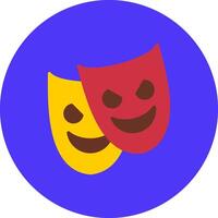 Theatre Mask Digital Visual Form vector