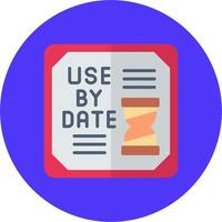 Use By Date Urban Frame Badge vector