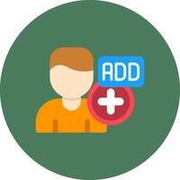 Add Friend Bold UI Fragment vector