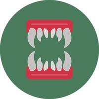 Fangs Artistic Frame Object vector