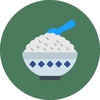 Rice Bowl Modern App Symbol vector