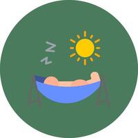 Tanning Subtle Frame Sketch vector