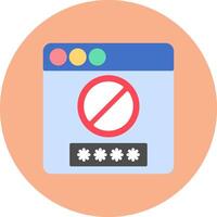 Access Denied Sleek UX Block vector
