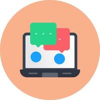 Laptop Smooth Badge vector