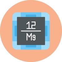 Magnesium Vivid Icon Element vector
