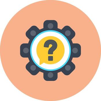 Question Digital Visual Form vector