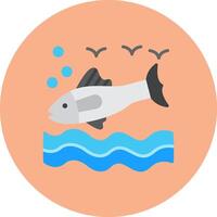Salmon Conceptual Web Symbol vector