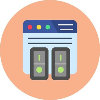 cambiar en vibrante web modelo vector