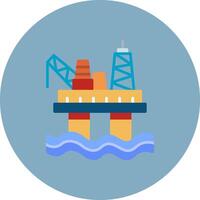 Oil Rig Clear UX Unit vector