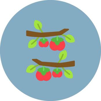 Persimmon Color Pop Element vector