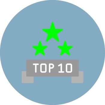 Top 10 Color Pop Element vector