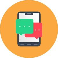 Chat Balloon Elegant Grid Object vector