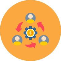 Collaboration Iconic Visual Mark vector