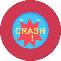 Crash Balanced Icon Badge vector