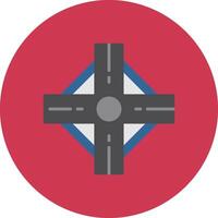 Road Intersection Digital Visual Form vector