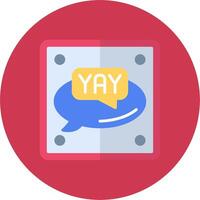 Yay Mobile App Object vector