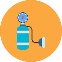 Oxygen Tank Conceptual Web Symbol vector