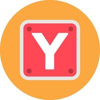 Letter Y Fresh System Element vector