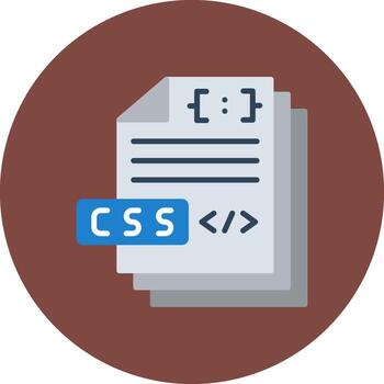 CSS File Compact UI Stamp vector