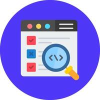 Code Review Creative UX Module vector