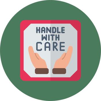 Handle With Care Minimal App Pattern vector