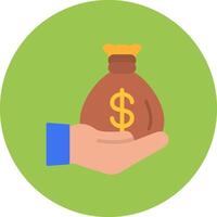 Funds Balanced Icon Badge vector