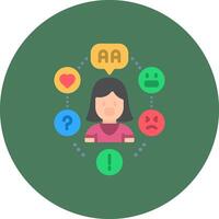 Speech Therapy Creative UX Module vector