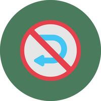 U Turn Advanced Sketch Mark vector
