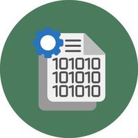Binary Code Sharp Icon Element vector