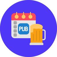 Pub Future Icon Badge vector