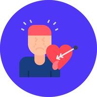 Mental Breakdown Simple Badge Piece vector