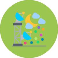 Satellite Tower Bright System Token vector