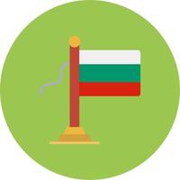 Bulgaria Flag Neon Frame Mark vector
